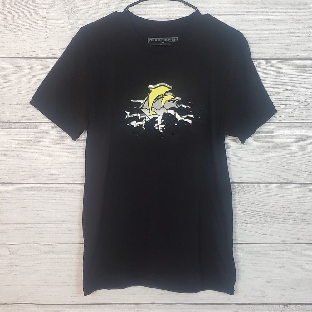 Pink Dolphin Graphic T-shirt , Mens Size: Small , NWOT